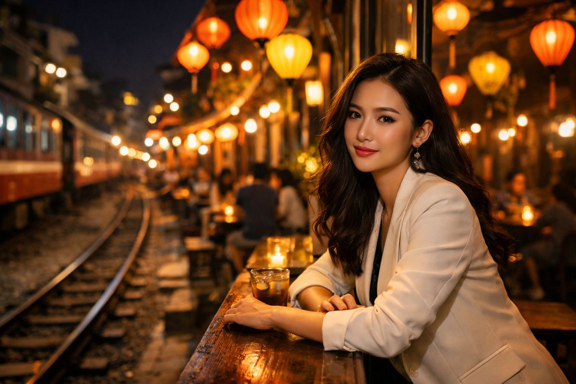 Người dùng tại Hà Nội xem ưu đãi và jackpot trong quán cà phê